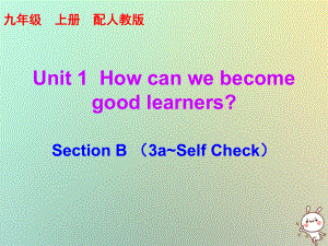 九年級英語全冊 10分鐘課堂 Unit 1 How can we become good learners Section B（3a-Self Check） （新版）人教新目標版