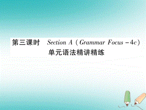 九年級(jí)英語全冊(cè) Unit 1 How can we become good learners（第3課時(shí)）Section A（Grammar Focus-4c）作業(yè) （新版）人教新目標(biāo)版