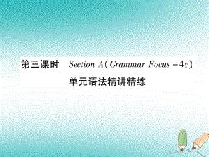 九年級英語全冊 Unit 10 You’re supposed to shake hands（第3課時）Section A（Grammar Focus-4c）作業(yè) （新版）人教新目標版