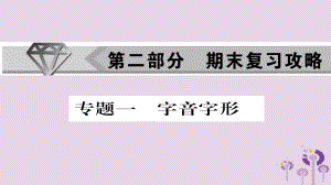 九年级语文上册 专题一 字音字形习题 新人教版