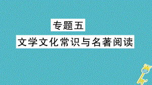 七年級(jí)語文上冊 期末專題五 文學(xué)文化常識(shí)與名著閱讀 新人教版