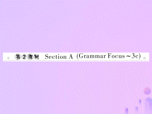 七年級英語上冊 Unit 8 When is your birthday（第2課時）Section A（Grammar Focus-3c）習(xí)題 （新版）人教新目標版