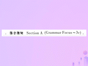 七年級(jí)英語(yǔ)上冊(cè) Unit 6 Do you like bananas（第2課時(shí)）Section A（Grammar Focus-3c）習(xí)題 （新版）人教新目標(biāo)版