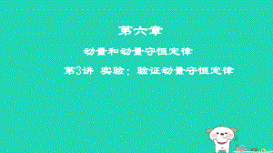 物理第六章 動量和動量守恒定律 第3講 實(shí)驗(yàn)：驗(yàn)證動量守恒定律