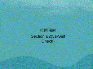 九年級(jí)英語(yǔ)全冊(cè) Unit 2 I think that mooncakes are delicious（第4課時(shí)）Section B2（3a-Self Check）習(xí)題 （新版）人教新目標(biāo)版