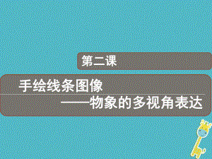 八年級美術(shù)下冊 2 手繪線條圖像——物象多視角的表達(dá)2 人美版