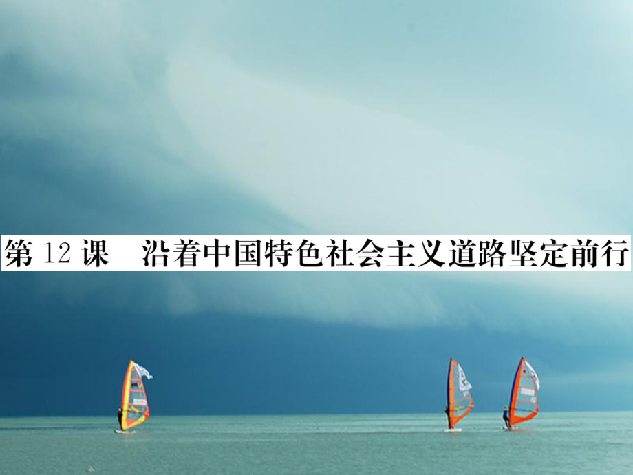 八年級歷史下冊 第三單元 社會主義現(xiàn)代化建設(shè)的新時期 第12課 沿著中國特色社會主義道路堅定前行作業(yè) 川教版_第1頁