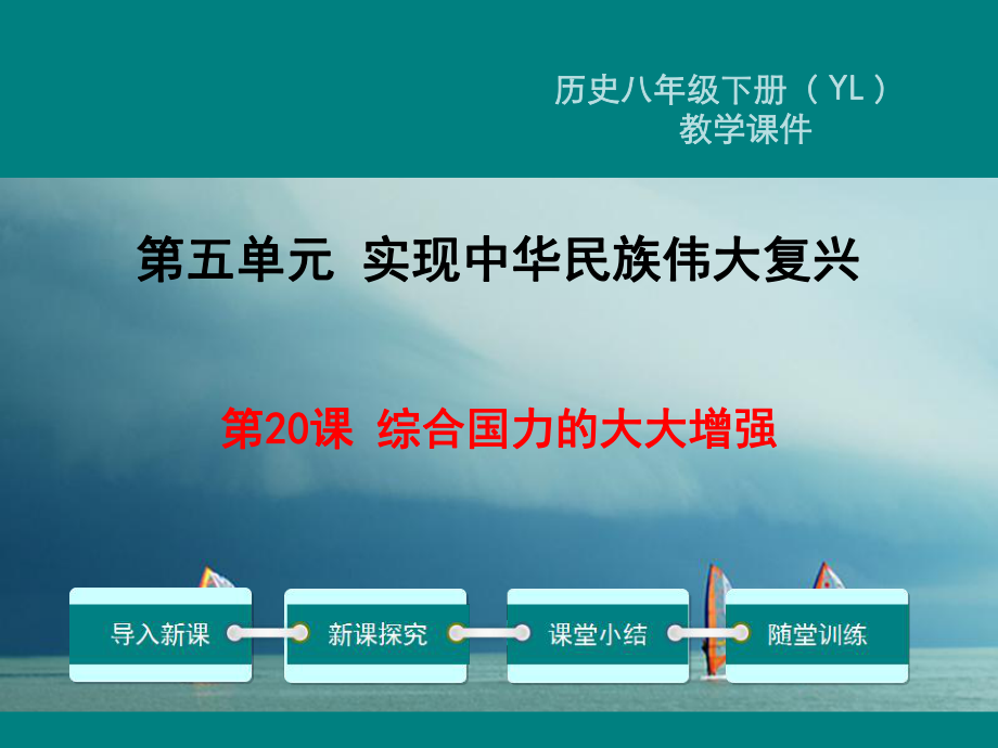 八年級(jí)歷史下冊(cè) 第五單元 實(shí)現(xiàn)中華民族偉大復(fù)興 第20課 綜合國(guó)力的大大增強(qiáng)教學(xué) 岳麓版_第1頁(yè)