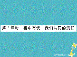 九年級(jí)政治全冊(cè) 第三單元 法治時(shí)代 第八課 依法治國 第2框 喜中有憂 我們共同的責(zé)任 人民版