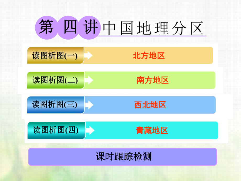 地理第三部分 第一章 区域地理——辨其地、知其征 第四讲 中国地理分区_第1页