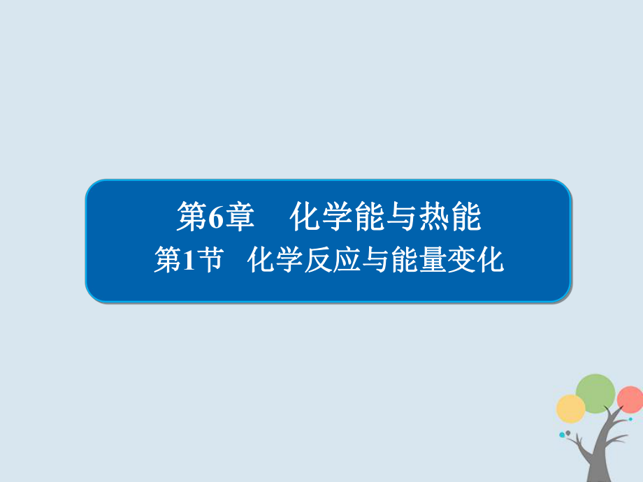 化學(xué)第6章 化學(xué)能與熱能 6-1 化學(xué)反應(yīng)與能量變化 新人教版_第1頁(yè)