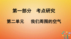 化學(xué)第一部分 研究 第二單元 我們周圍的空氣