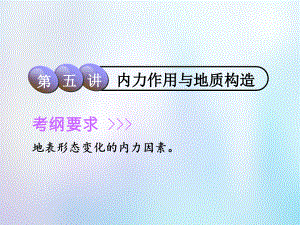 地理第1部分 自然地理 第二章 自然地理環(huán)境中的物質(zhì)運動和能量交換 第五講 內(nèi)力作用與地質(zhì)構(gòu)造 中圖版