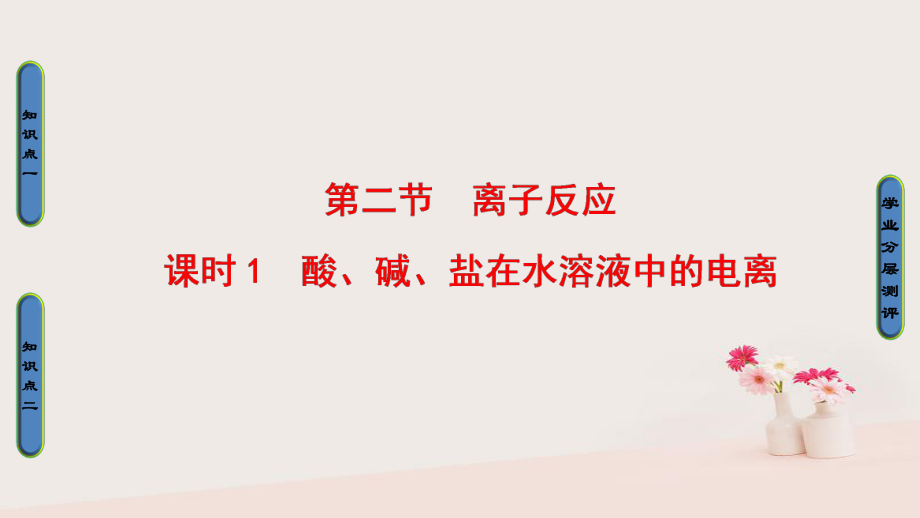 化學(xué) 第二章 化學(xué)物質(zhì)及其變化 第2節(jié) 離子反應(yīng) 課時(shí)1 酸、堿、鹽在水溶液中的電離 新人教版必修1_第1頁(yè)