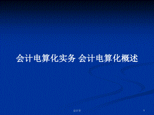 會計電算化實(shí)務(wù) 會計電算化概述