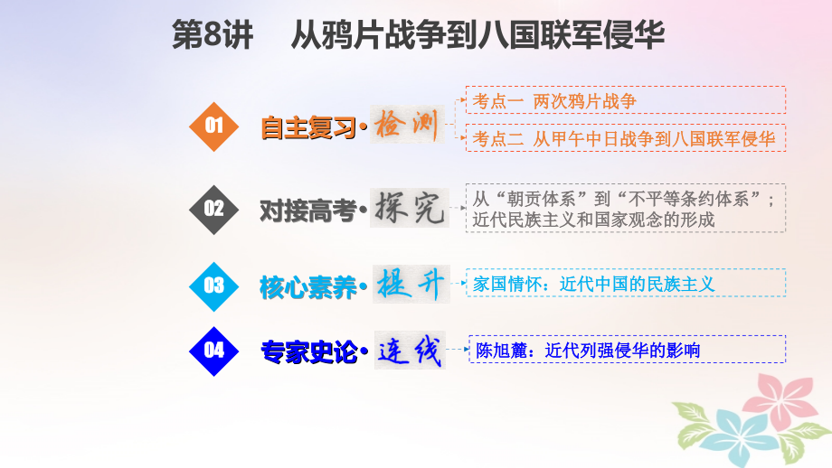 歷史第三單元 近代中國反侵略、求民主的潮流 3.8 從鴉片戰(zhàn)爭(zhēng)到八國聯(lián)軍侵華_第1頁