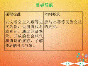 七年級歷史下冊 第一單元 隋唐時期繁榮與開放的時代 第3課 盛唐氣象 新人教版