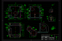 資料全套-減速箱體加工工藝及鉆6-M4孔夾具設(shè)計(jì)[中小批量]【含5張CAD圖紙】