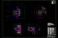 捷達(dá)汽車浮動(dòng)鉗盤式制動(dòng)器制動(dòng)器設(shè)計(jì)[汽車][前輪]【5張CAD圖紙+PDF圖】