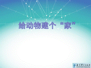 教科版科學(xué)一年級下冊《給動物建個“家”》教學(xué)課件 -