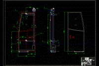 CA6900長途客車乘客門及艙門設計【3張CAD圖紙】