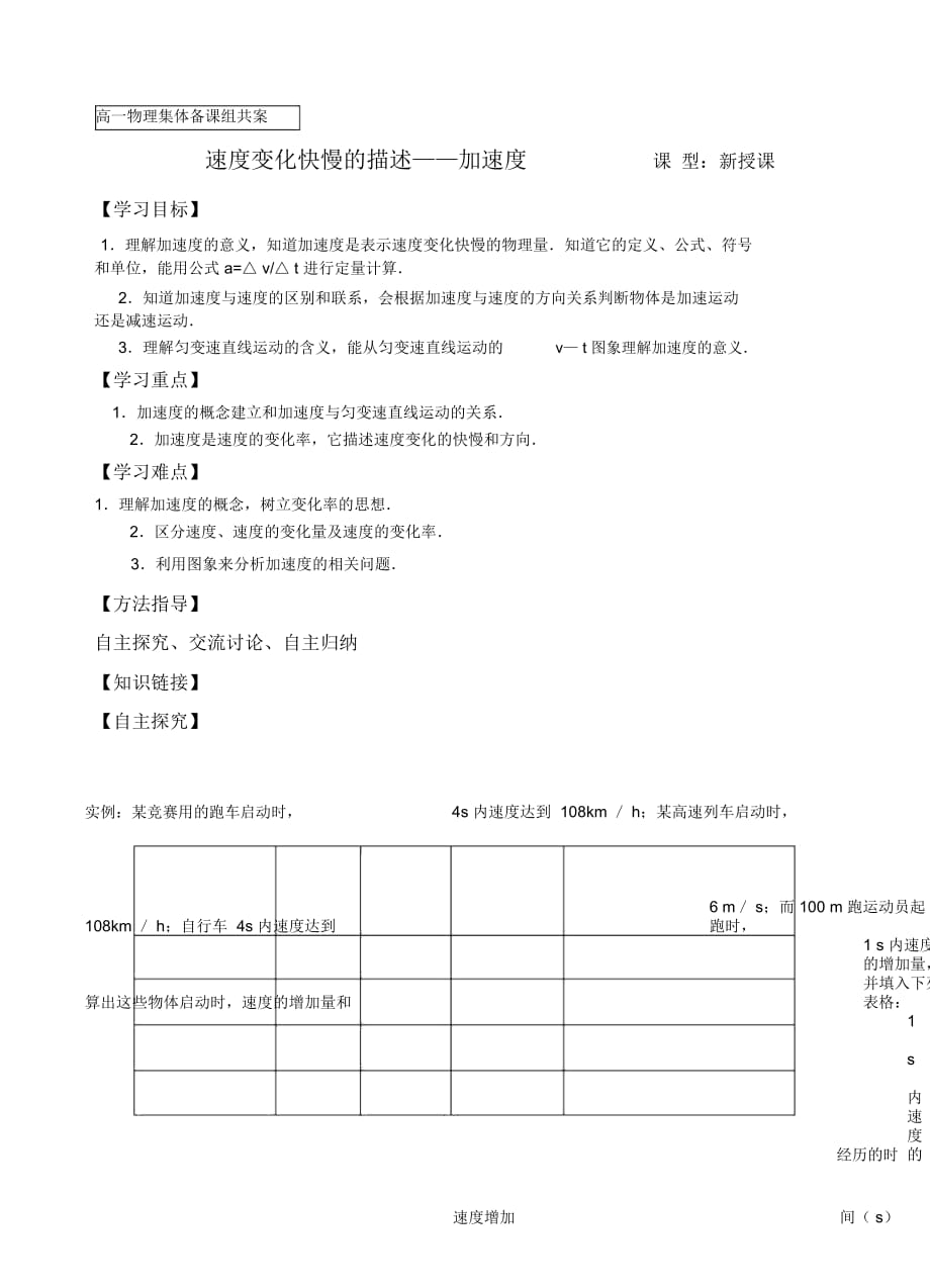 速度變化快慢的描述——加速度_第1頁