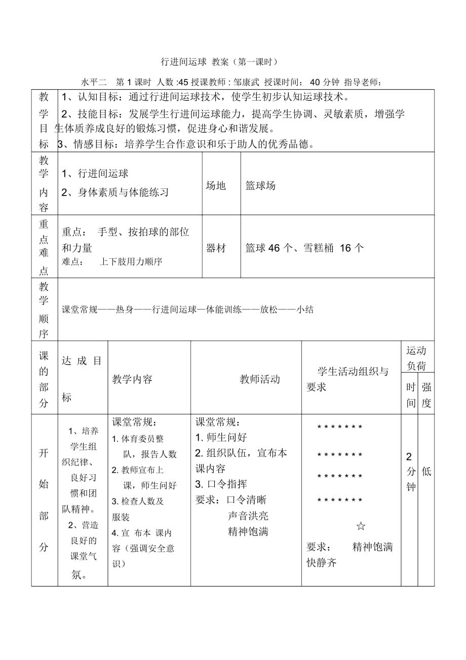 小籃球：行進(jìn)間運(yùn)球_第1頁(yè)