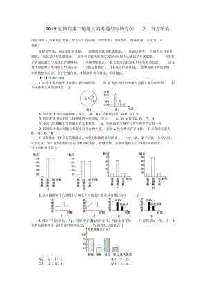 2019生物高考二輪練習(xí)高考題型專練專練2直方圖類