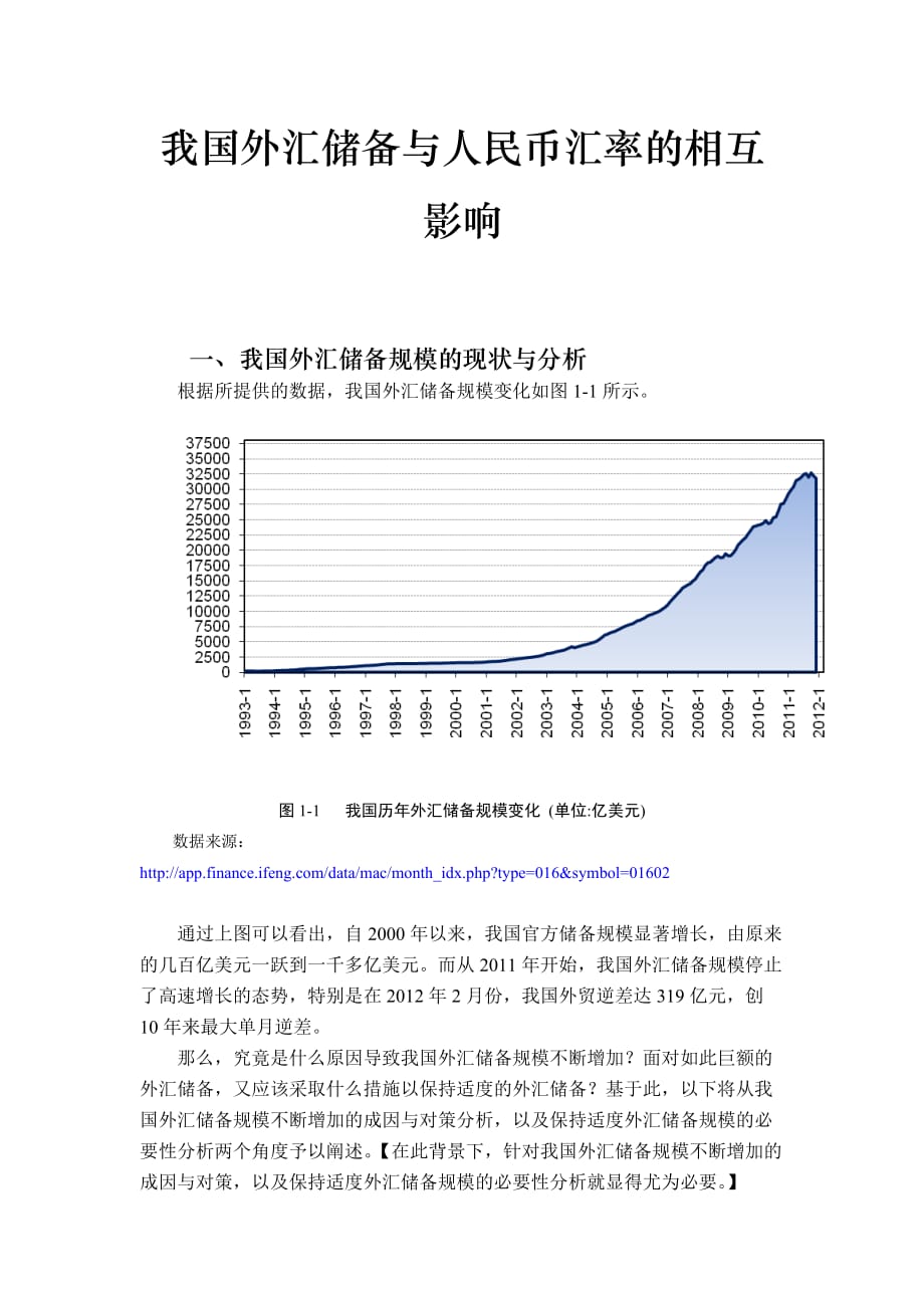 《國際金融學(xué)》課程論文_第1頁