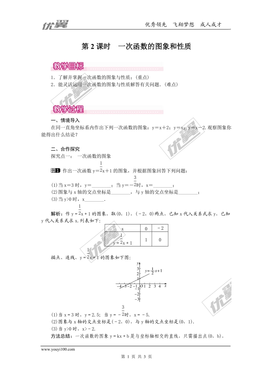 北師大版初中數(shù)學(xué)4.3第2課時(shí) 一次函數(shù)的圖象和性質(zhì).ppt1課件_第1頁