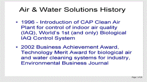 BioCascadeIncCleanAirandWaterSystems生物栅公司清洁的空气和水系统PPT学习课件