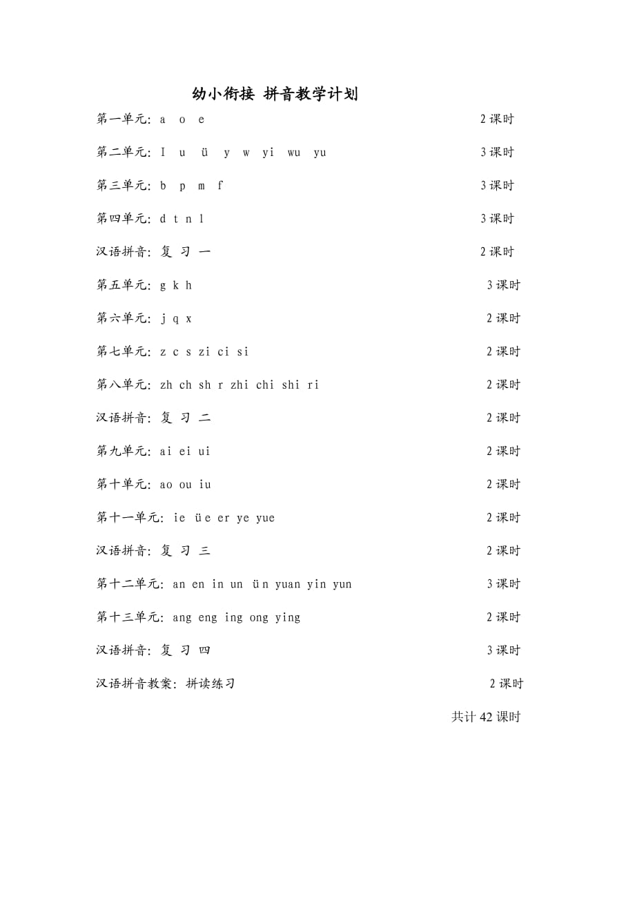 幼小銜接拼音教學(xué)計劃-_第1頁