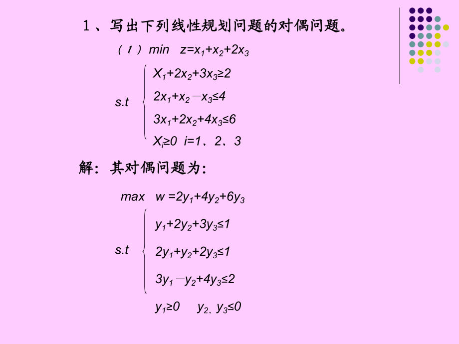 运筹学 第四章习题答案_第1页