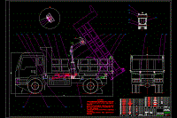 東風自卸車的改裝設計【9張cad圖紙+文檔全套資料】