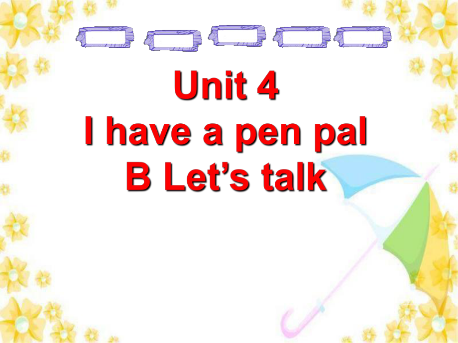 新人教版小学英语六年级上册Unit4BLet'stalk_第1页