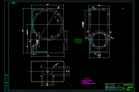GJ284-NC蝸輪箱體工藝和鉆4-M6孔夾具設(shè)計【小型蝸輪減速器箱體】【含8張CAD圖紙】