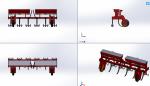 中耕施肥機solidworks三維圖