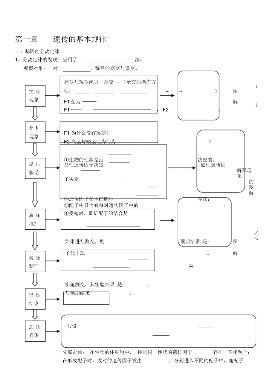 必修二《遺傳與變異》學案_第1頁