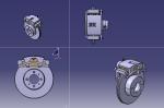 盤式制動器三維圖CATIA格式三維模型