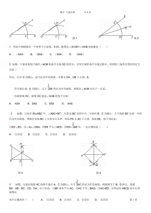 數(shù)學(xué) 八年級(jí)上 尺規(guī)作圖練習(xí)題Document-