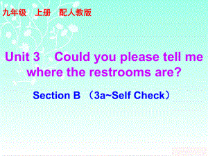 人9英U3-Section B （3a~Self Check）