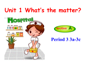 人教新目標(biāo)八年級下冊Unit 1 What's the matterPeriod 3 3a-3c(共12張PPT)