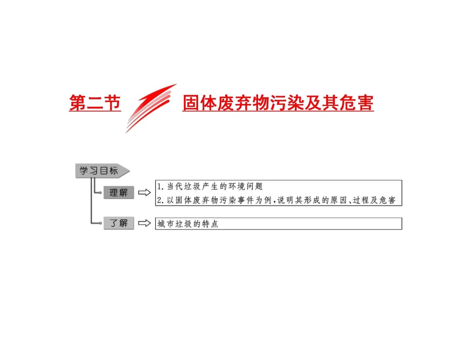 【人教版】2019屆高三一輪復(fù)習(xí)（以本為本）地理課件：選修6 第2章 第2節(jié) 固體廢棄物污染及其危害 (共29張PPT)_第1頁(yè)