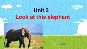 四年級(jí)上冊英語課件－Unit 3《Look at that elephant》｜湘少版（三起） (共16張PPT)