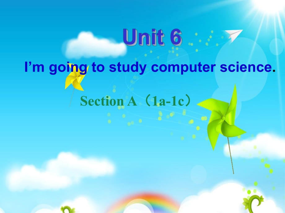 人教英語八年級上冊Unit6Section A（1a-1c）(共19張PPT)_第1頁