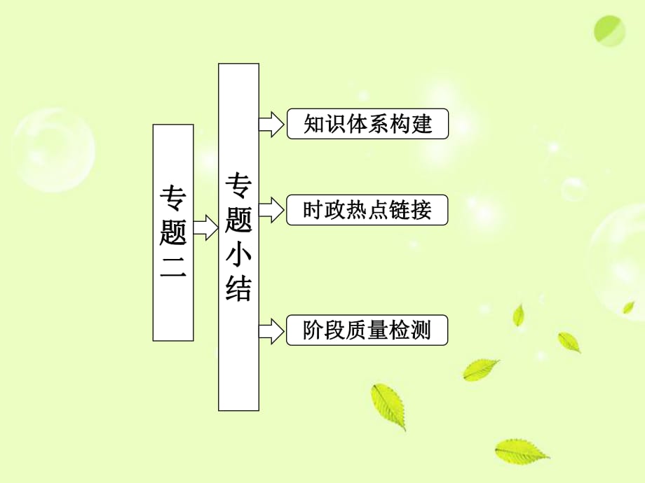 【三維設(shè)計(jì)】2013高中政治 專題二 專題小結(jié)課件 新人教版選修2_第1頁