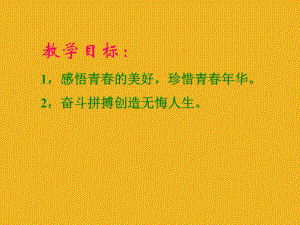 八年級政治上冊 第一單元《讓青春充滿活力》課件 湘教版