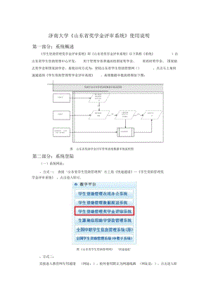 濟(jì)南大學(xué)《山東省獎學(xué)金評審系統(tǒng)》使用說明