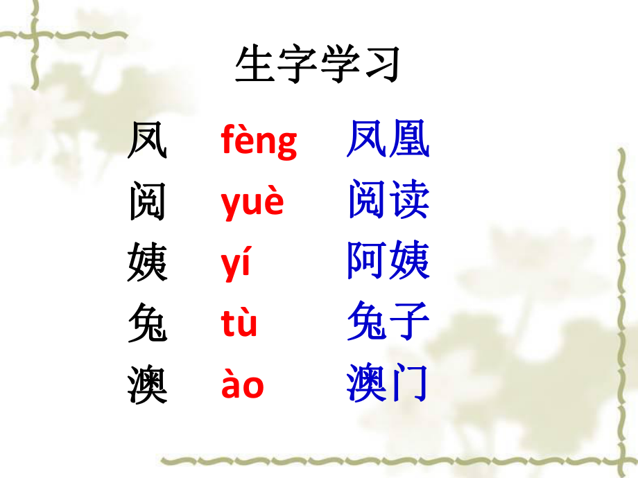 《鐘樓讀書》生字學(xué)習(xí)_第1頁(yè)