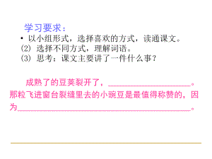 五年級(jí)下冊(cè)語文課件－20 一顆小豌豆｜語文S版(共9張PPT)